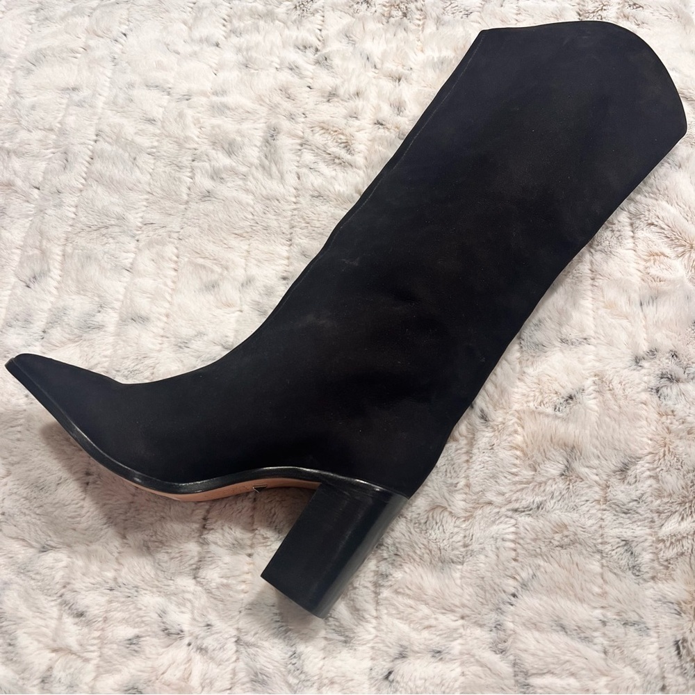 NWOB Black Schutz Analeah Suede Boots Sz-8.5 - Picture 2 of 6